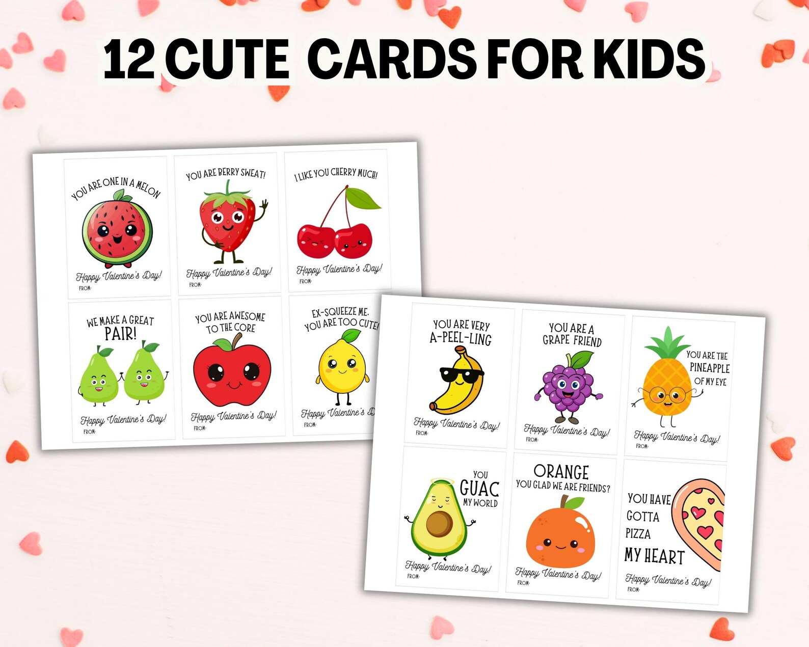 Food Pun Valentines Cards Printable Funny Punny Valentines Day Cards ...
