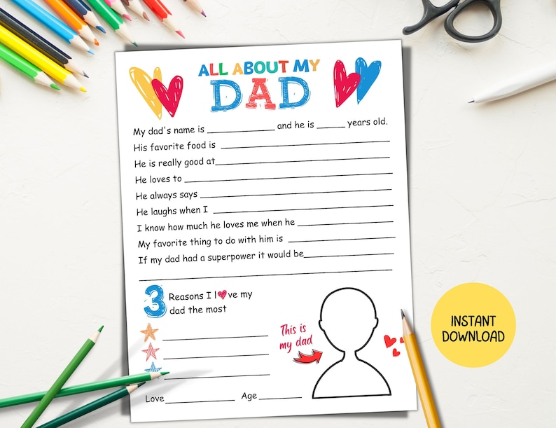 Printable Fathers Day Fill In Blank