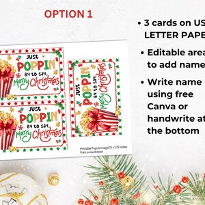 Christmas Popcorn Wrapper Template Printable, Poppin Christmas Popcorn ...