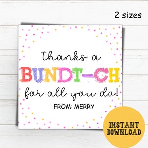 Bundt-Kuchenanhänger, Danke, Bundt-Ch, Lehrer-Bundt-Tag, Lehrer-Anerkennung, Wertschätzung des Personals, Dankeschön-Tags, Bundt-Kuchen-Dankeschön-Tag