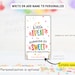 Printable Happy Birthday Gift Tag Template, Little Treat for Someone ...