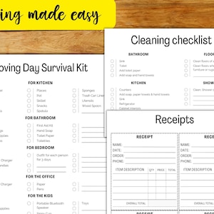 Moving Checklist, Moving Planner