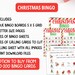 200 Christmas Bingo Cards, Easy Fun Christmas Game Large Group ...