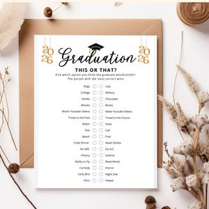 Graduation Games 2026, Graduation Party Games, Class of 2026 Graduation Games Bundle, Fun Grad Party Games Printable Graduation Activity image 7