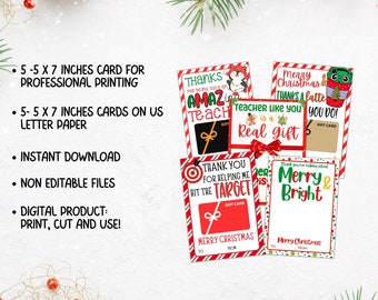 7 FREE Printable Christmas Gift Card Holders - My Printable Home