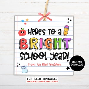 Pen Thank You Gift Tags, Appreciation Gift for Teachers Staff Employee Back to school, End of year teacher, Ink-credible gift tag printable