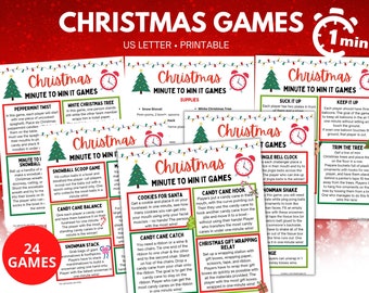 Christmas Minute To Win It Games, Christmas Party Games Kids, Family Christmas Games Adults Group Holiday Party Games, 60 Second Challenges