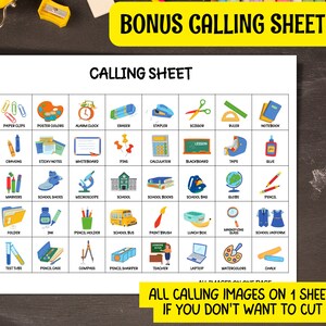 Back to School Bingo Game, 30 Printable Bingo Cards, First Day of ...