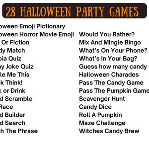 halloween party games bundle