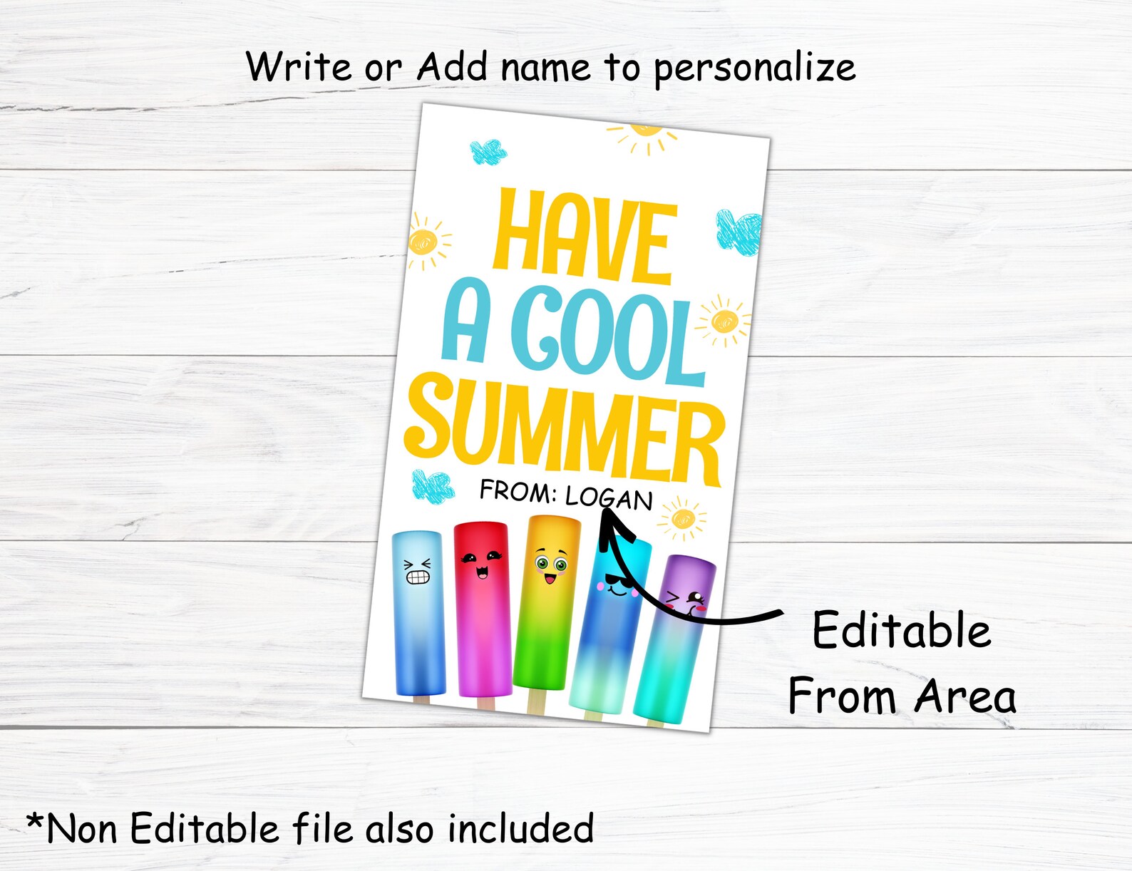 Last Day of School Tag, Ice Pop Tags, Have a Cool Summer Classroom ...