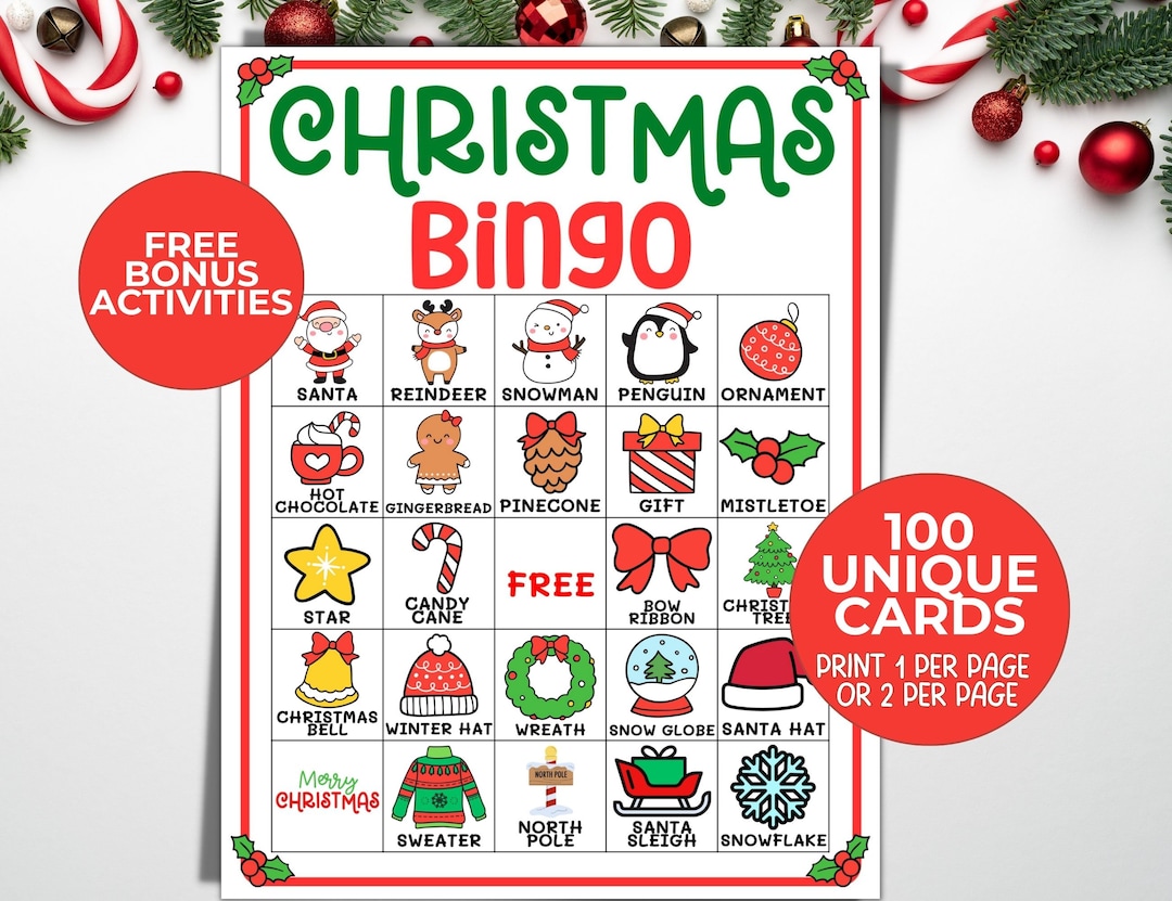 Printable Christmas Bingo Bingo - Il 1080xN.5597172227 Sdrl 