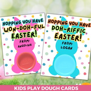 Ostern Knetmasse Geschenkkarte zum ausdrucken, Ostern Play Doh Halter, Nicht Süßigkeit Osterklasse Geschenke, Knetmasse Gefälligkeiten, Kinder Ostern Klasse Gefälligkeiten