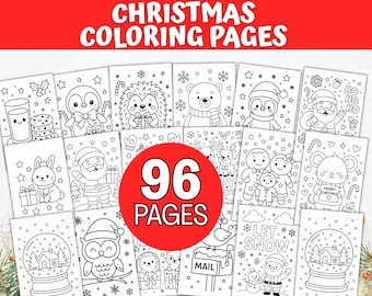 Christmas Coloring Pages Kids, Printable Christmas Coloring Book Cute Christmas Coloring Sheets, Christmas Activities, Holiday Coloring Page