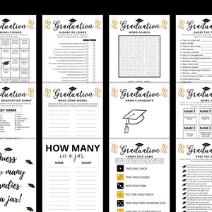 Graduation Games 2026, Graduation Party Games, Class of 2026 Graduation Games Bundle, Fun Grad Party Games Printable Graduation Activity image 5