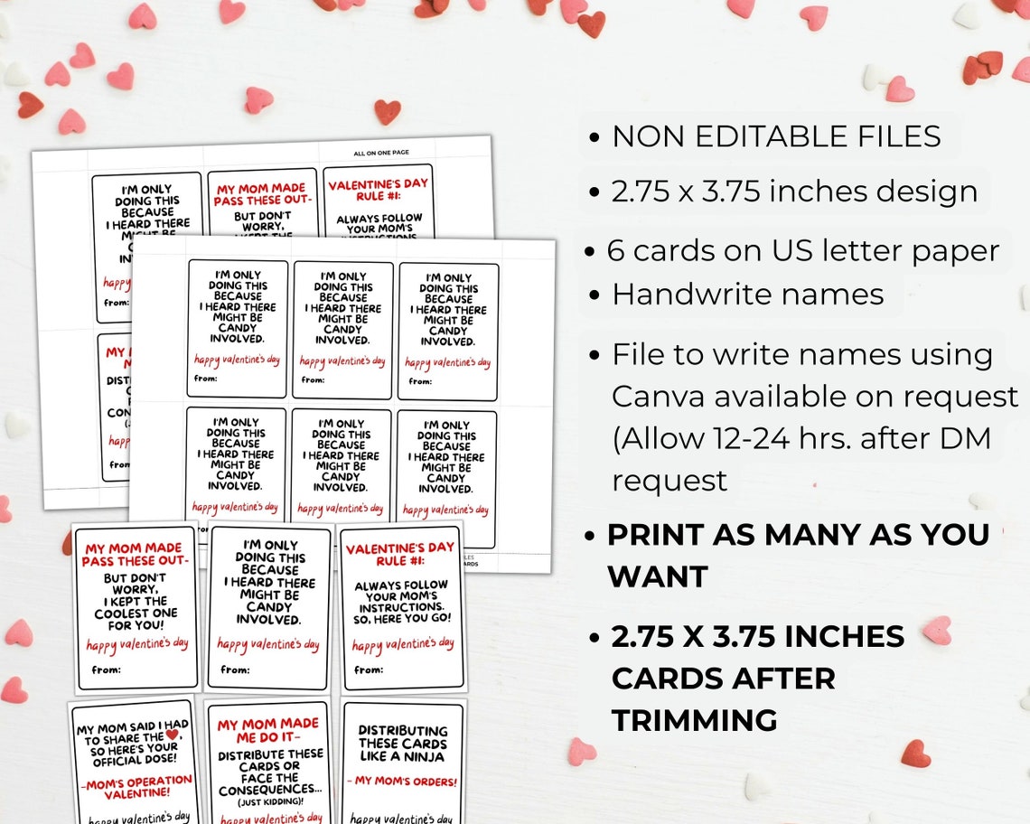 Funny Kids Valentine Card Printable, Tween Valentines Day Cards ...