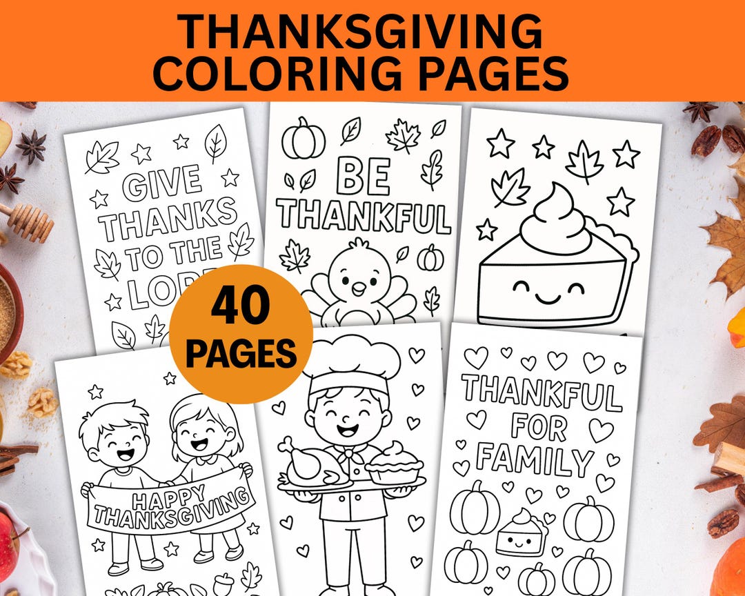 Printable Thanksgiving Coloring Pages, Coloring Book, Coloring Sheets