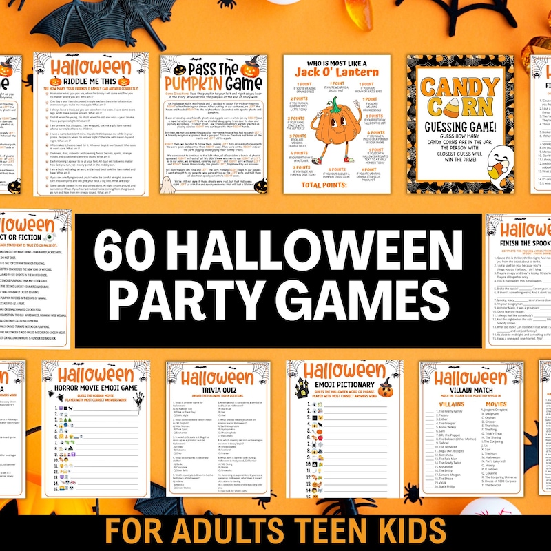 Halloween Party Games Office Party Etsy