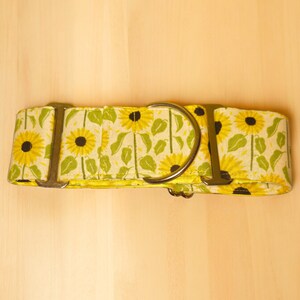 Collare Martingale Per Cane - Design SUNFLOWERS, Taglia M, Realizzato A Mano In Spagna - Foto 4