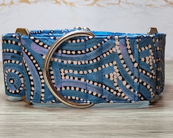 Mina Mina Dreaming Martingale Dog Collar: Aboriginal Indigenous Design