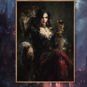 Dracula-Braut Poster: Gothic Vampir-Wandbild, Dark Fantasy-Dekoration