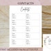 Contact List, Address Book Printable, Address Book Log, Contacts Page ...