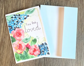 You are loved Watercolor print | Card 5x7