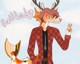 Digital Fullbody Furry Commission