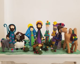 Felt Colorful Nativity Set