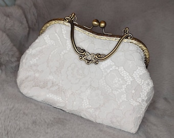 Vintage Style Lace Clutch Bag