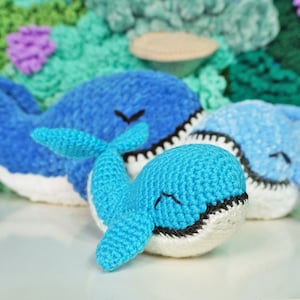Crochet Happy Whale Amigurumi Pattern **PDF PATTERN**