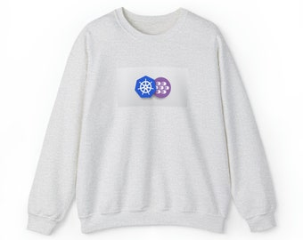 Cloud Computing Sweatshirt, Kubernetes Logo, Unisex Fit