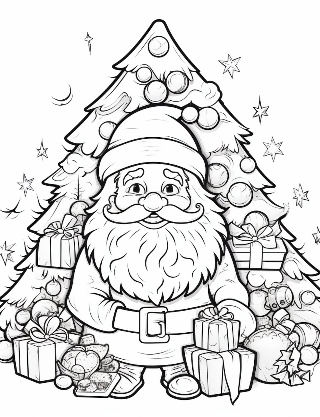 Christmas Theme Coloring Pages Etsy UK