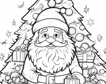 Christmas theme coloring pages