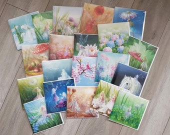 Magical Fairy Greeting Card Set: 26 Art Cards with Envelopes