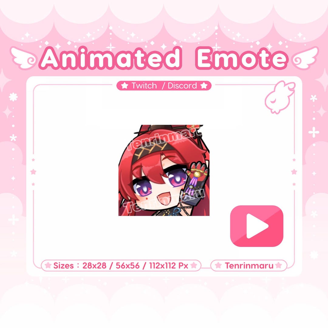 Wuthering Waves | Yinlin Wave Animated Emote | Twitch/discord/youtube ...