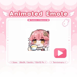 Wuthering Waves | Changli Sip Tea Animated Emote | Twitch/Discord/Youtube