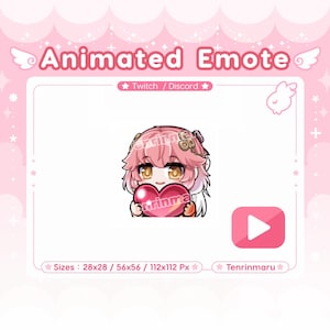 Wuthering Waves | Changli Heart Animated Emote | Twitch/Discord/Youtube