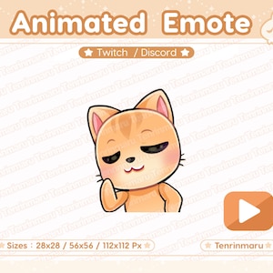 Geanimeerde emote | Dansemote | Schattige oranje kat | Dansen | Wiebelen | Twitch/Discord/Youtube | Kawaiikat/katkat