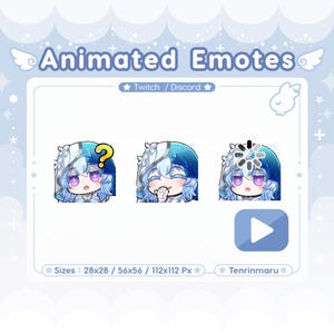 Wuthering Waves | ShoreKeeper 3 Animated Emotes Pack | Twitch/Discord/Youtube