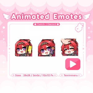 Wuthering Waves | Pacote de 3 Emotes Animados Yinlin | Twitch/Discord/Youtube
