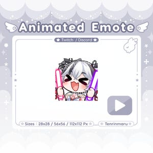 Wuthering Waves | Camellya Glow Stick Animowana emotka | Twitch/Discord/Youtube