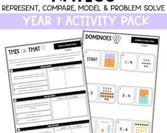 Ratios (Compare Ratios, Simplify Ratios and Worded Problems) Worksheets , Games and Hands On Activities NO PREP | Australian Maths Curric.