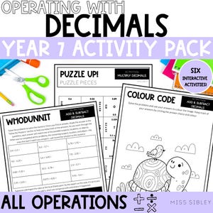 Operations with Decimals Activity Pack - Year 7 Number and Algebra