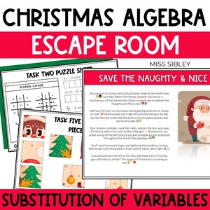 変数の代入による式の評価 クリスマス脱出ゲームパズル