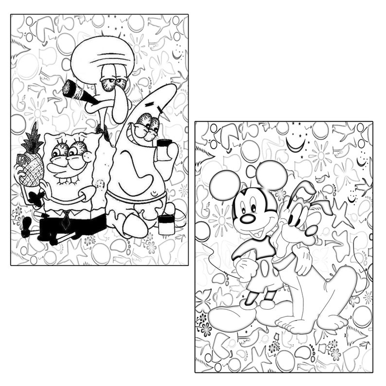 Stoner Cartoons Coloring Sheets - Il 794xN.3865267914 55ao