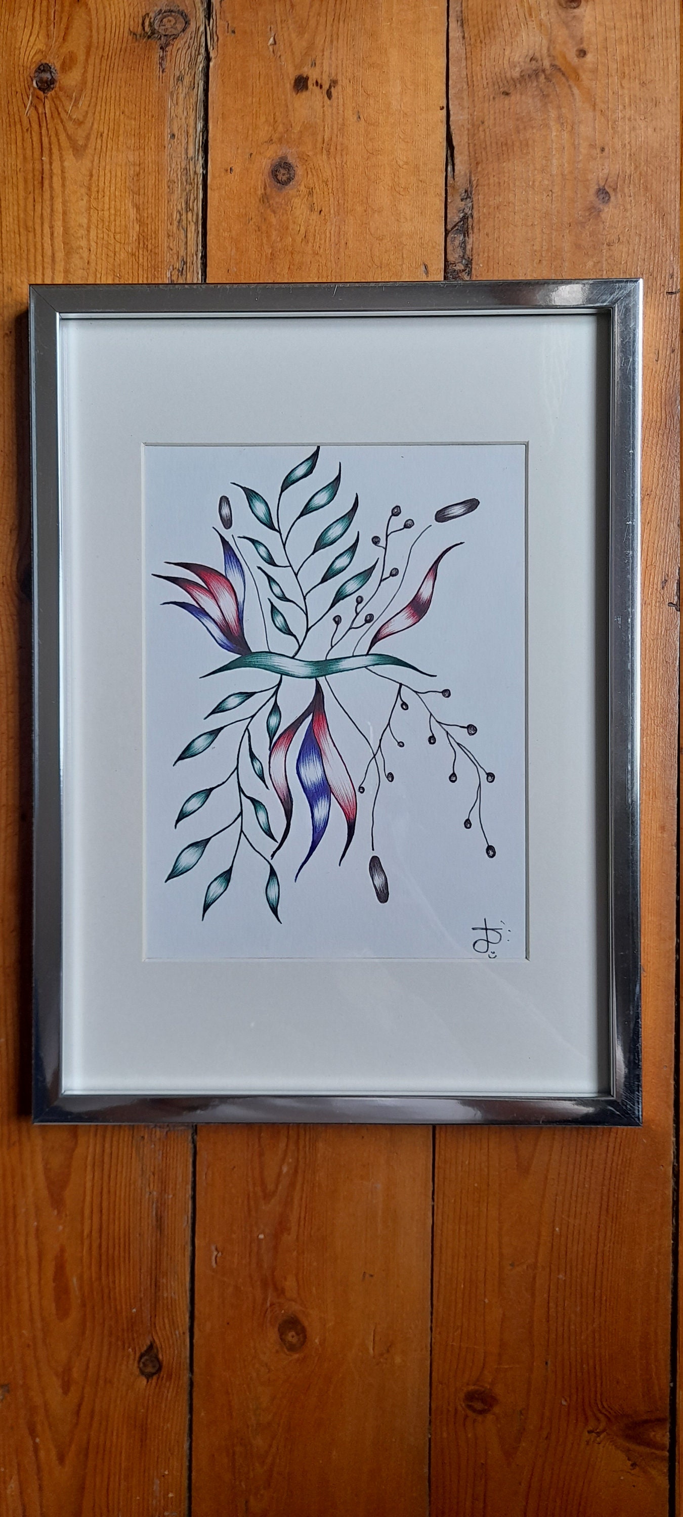 Cadre Bouquet Feuille