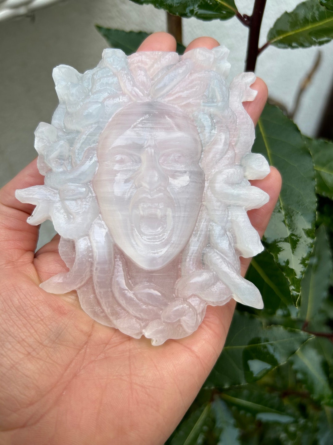 Selenite Medusa. Medusa Greek Goddess of Protection Etsy