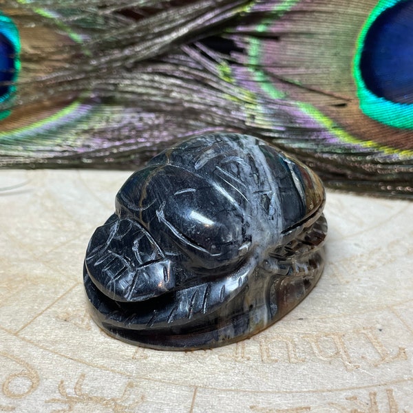 Skarabäus aus Jaspisstein, Scarab Jaspis, Crystal Skarab