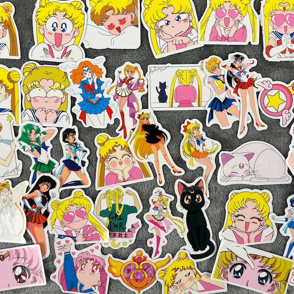 40 Pcs Anime Girl Vinyl Sticker Bomb Decal Pack