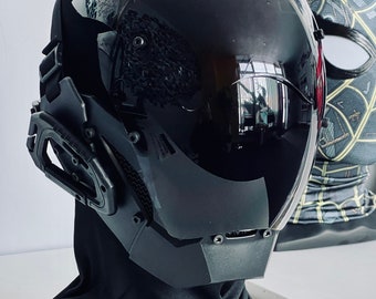 Cyberpunk Mask, Cosplay Mask, Future Warrior Sci-fi helmet